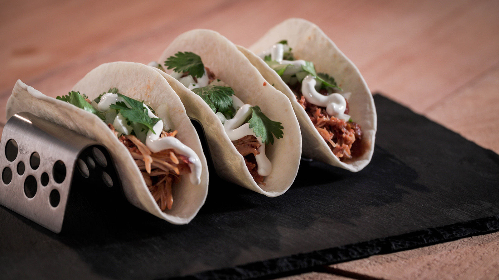 Chicken tinga tacos